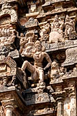 The great Chola temples of Tamil Nadu - The Airavatesvara temple of Darasuram. Detail of the vimana.